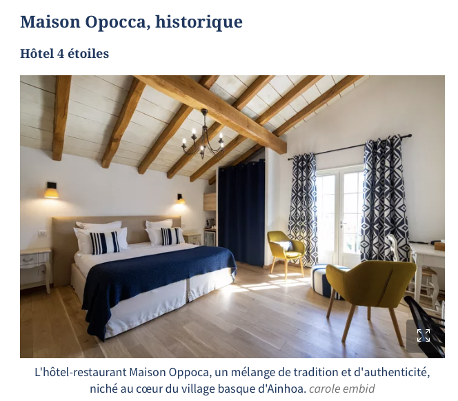 MAISON OPPOCA_10 meilleurs hôtels du Pays basque d'après Figaro Voyages